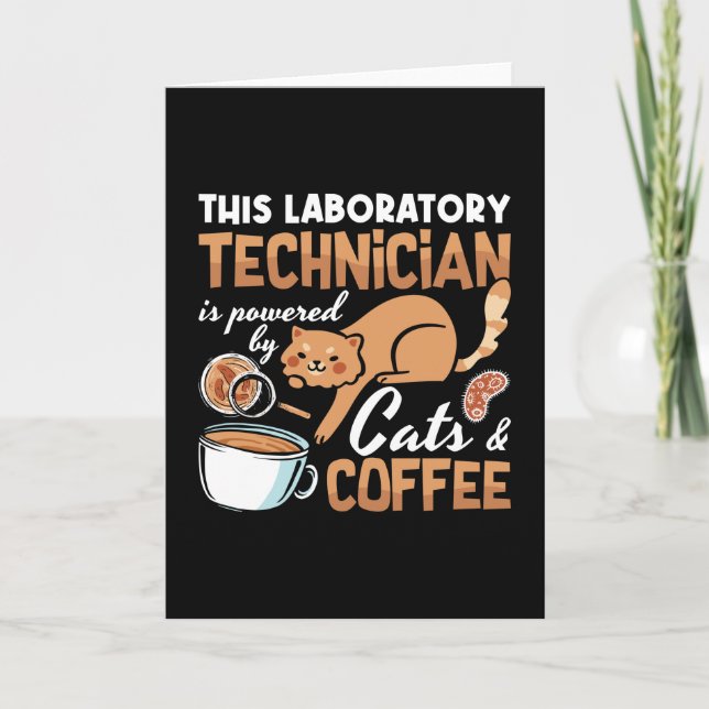 Carte Technicien de laboratoire Cats Coffee Science Lab  (Devant)