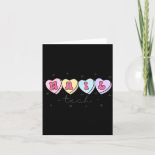 Carte Technicien en onglerie Saint-Valentin Cœur Manucur