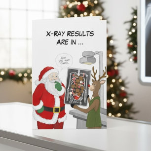 Carte Technicien en radiographie de Noël Drôle de Père N