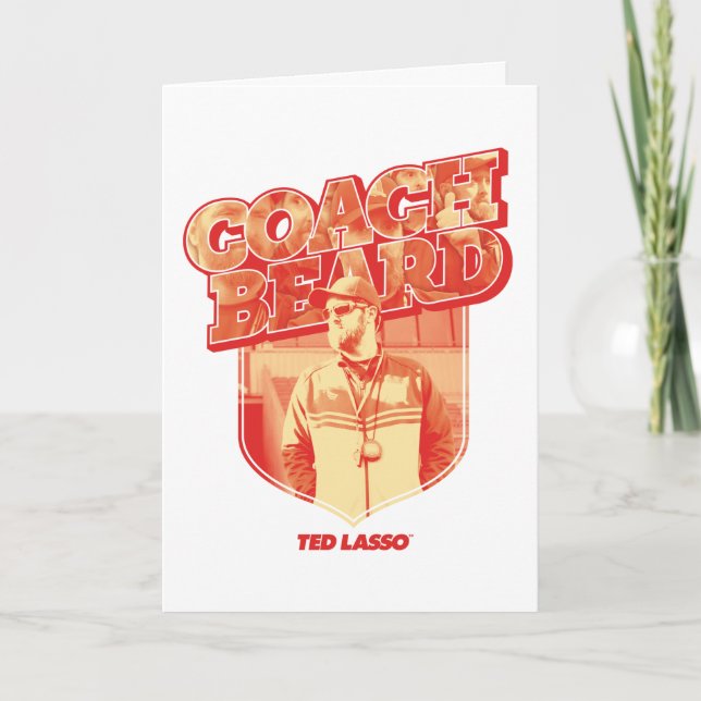 Carte Ted Lasso | Badge de la barbe de l'entraîneur (Devant)