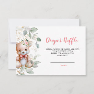 Carte Teddy Bear billet de tirage au sort