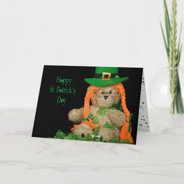 Carte Teddy Bear irlandais (Devant)