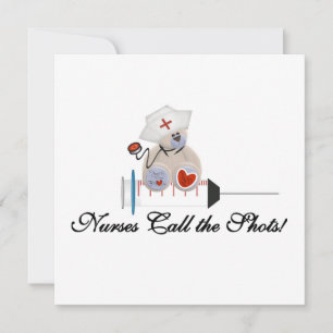 Carte Teddy Bear Nurses Call the Shots T-shirts and Gift