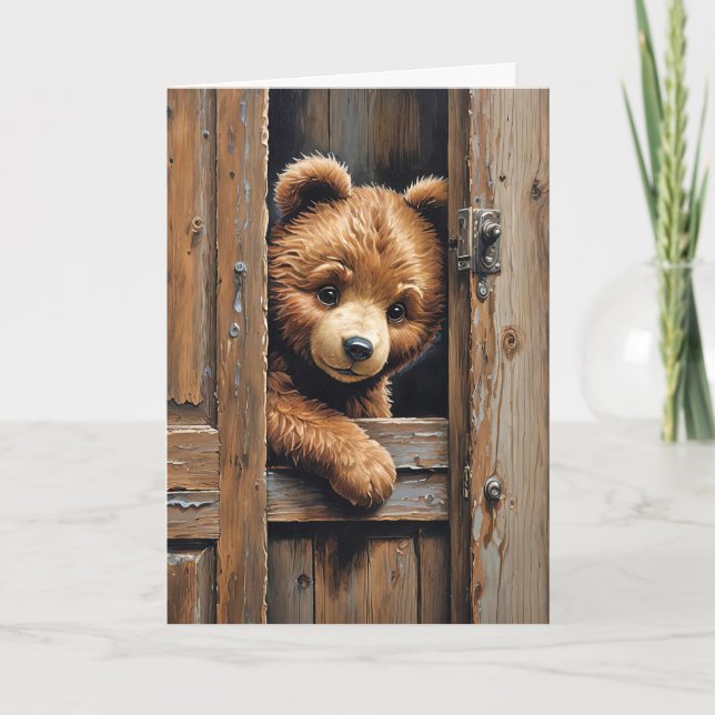 Carte Teddy Bear Pense À Toi (Devant)