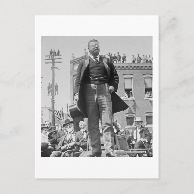 Carte Teddy Roosevelt Stéréoview 1905 Vintage (Devant)