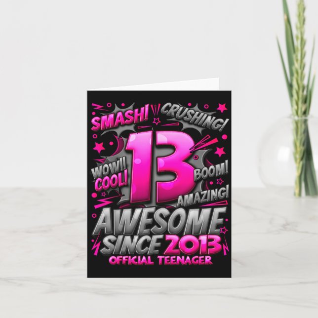 Carte Teenager 13 Year Old Boys 13th Birthday Boy  (Devant)