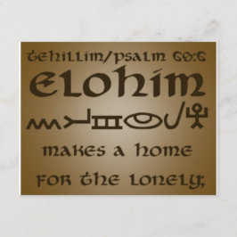 Carte tehillim/psalm68:6