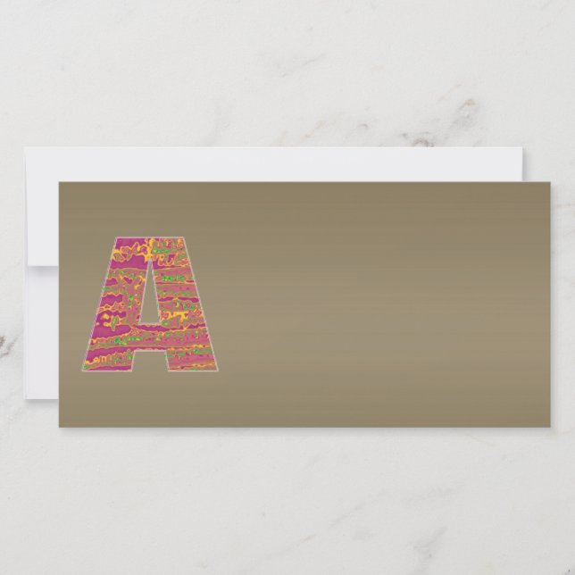 Carte Teinte métallique en cuivre brillant n Art101 Grap (Devant)