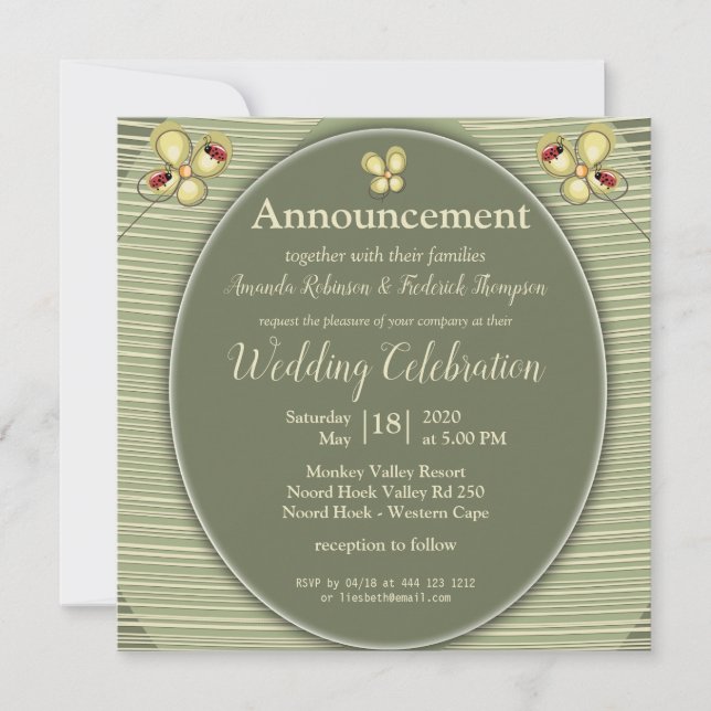 Carte Teintes de la nature verte - Grandes et fleurs (Devant)