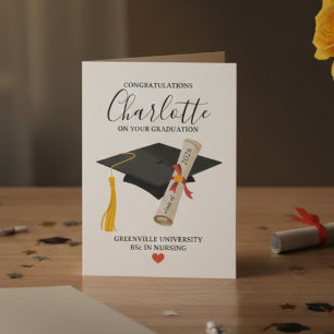 Carte Téléchargement de diplôme personnalisé Diplômé 