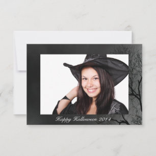 Carte Téléchargez votre propre photo Éffrayant Halloween