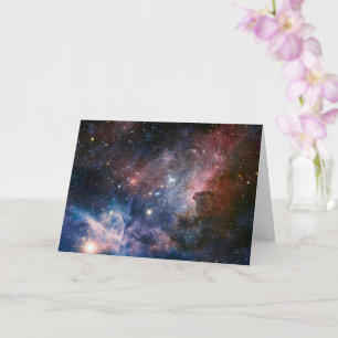 Carte Télescope Nebula Hubble Carina Rouge et Bleu