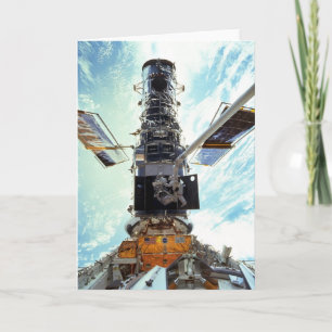 Carte Télescope spatial Hubble et astronautes