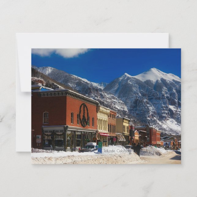 Carte Telluride, Colorado photo paysage (Devant)