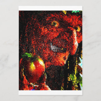 CARTE TÉMOIN AVEC POMME