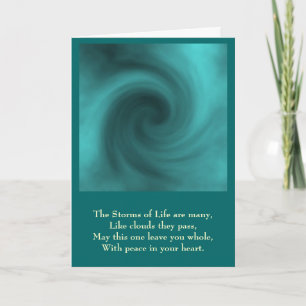Carte tempête, Les tempêtes de la vie sont nombreux, Com