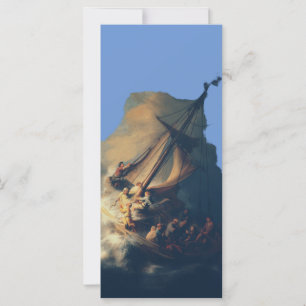 Carte Tempête sur la mer de Galilée par Rembrandt Art