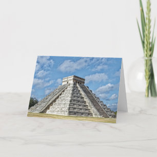 Carte Temple de Kukulcán, Pyramide, Chichen Itza, Mexiqu