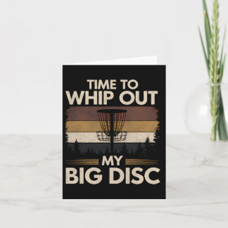 Carte Temps De Golf Disque Pour Sortir Mon Big Disk Disk
