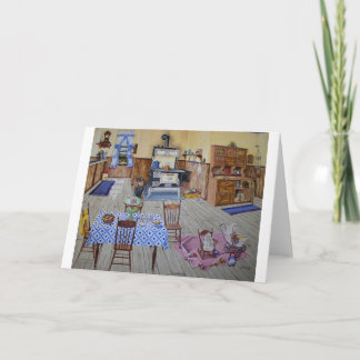 Carte Temps de jeu sur la cuisine de grand-mère