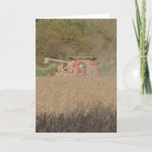 Carte Temps de récolte combiné dans le champ de soja