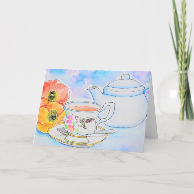 Carte Temps pour la peinture à l'aquarelle de thé (Devant)
