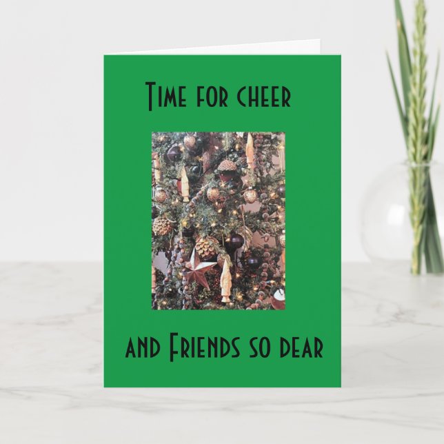 CARTE **TEMPS POUR LES CHERS ET LES AMIS SI CHER** NOËL (Devant)