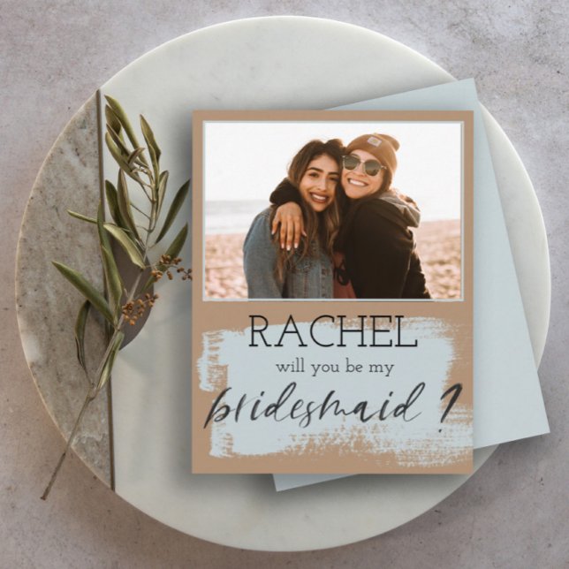 Carte Tendance serez-vous ma photo de servante d'honneur (Créateur téléchargé)