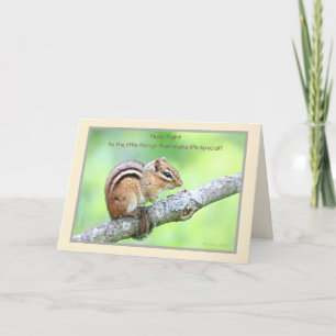 Carte Tenez bien aux petites choses : Chipmunk