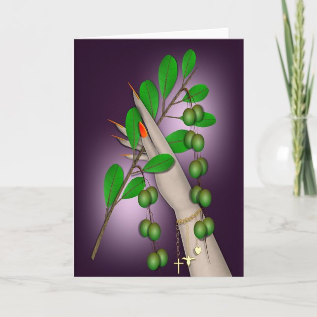 CARTE TENIR UNE DIRECTION DE L'OLIVE (Devant)