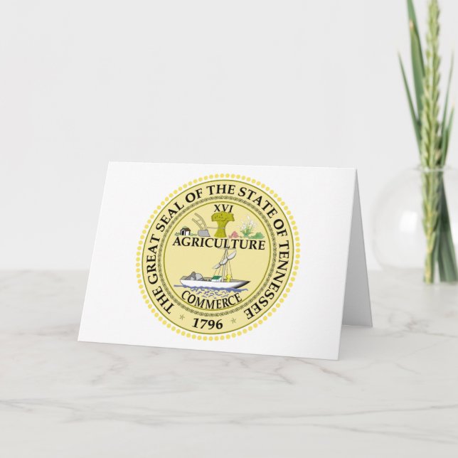 Carte Tennessean Seal, Seal of Tennessee (Devant)