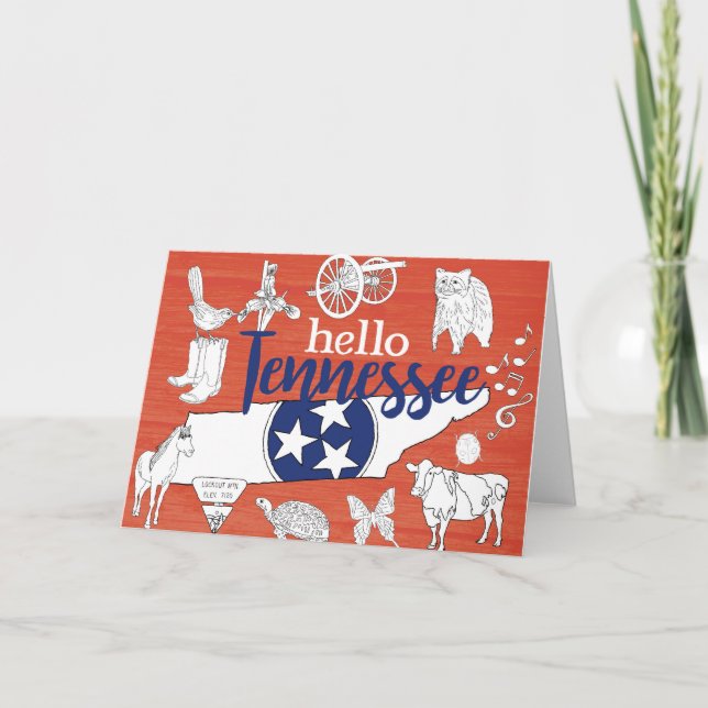 Carte Tennessee State Symbols Volunteer State Images (Devant)