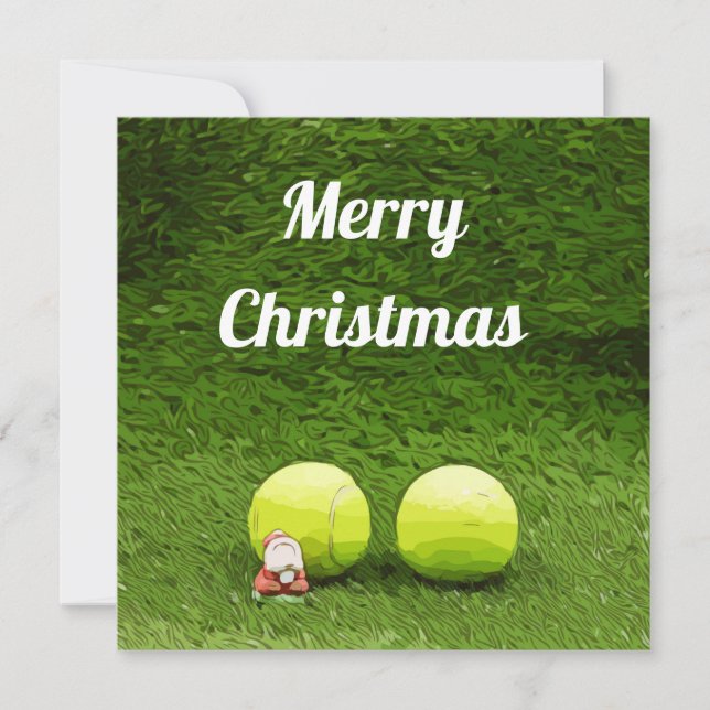 Carte Tennis Christmas Holiday (Devant)