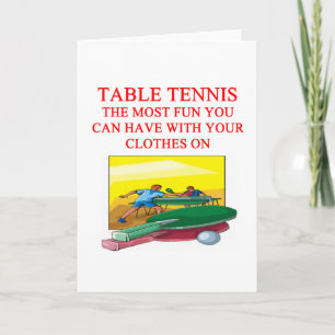 Carte tennis de table