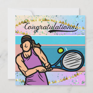 Carte Tennis Félicitations au joueur