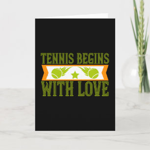 Carte Tennis - Le Tennis Commence Avec Amour