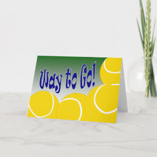 Carte Tennis - manière d'aller ! Congrats !