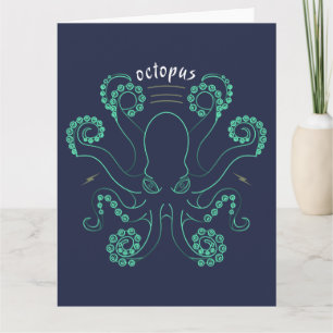 Carte Tentacules de céphalopodes octopus