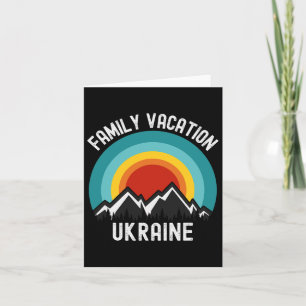 Carte Tenue assortie pour vacances en famille en Ukraine
