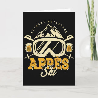 Carte Tenue de fête Après Ski, bière et boissons après l