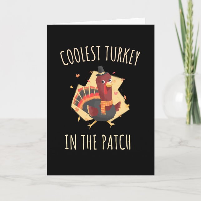 Carte Tenue de Thanksgiving pour enfants Dindon le plus  (Devant)