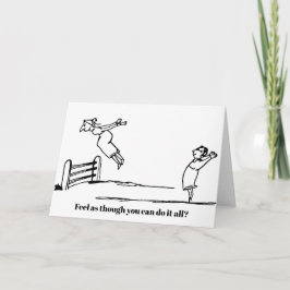 Carte Tenure Félicitations Edward Lear Cartoon Flying