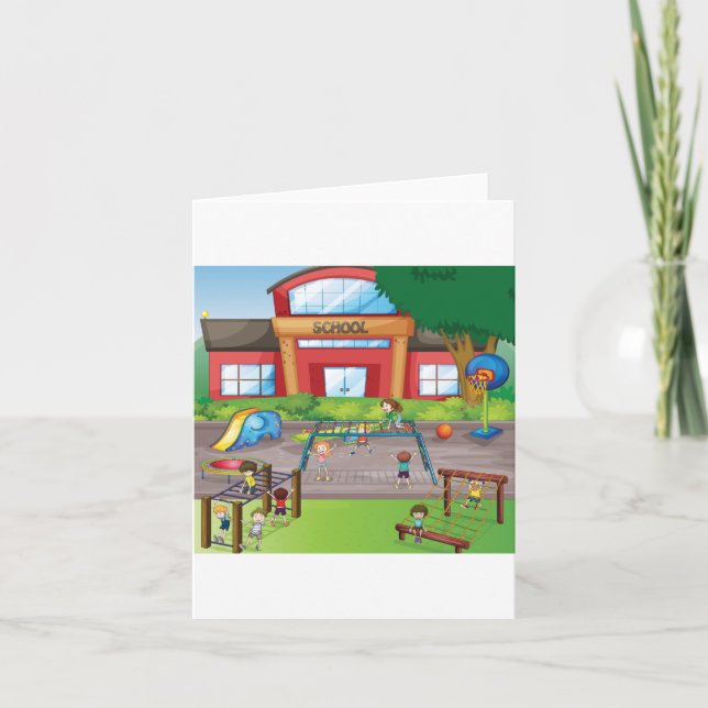 Carte Terrain de jeu scolaire (Devant)