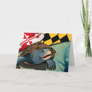 Carte Terrapin de citoyen, la tortue du Maryland