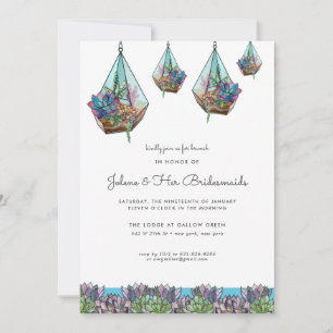 Carte Terrarium géométrique suspendu   Bridesmaid Brunch