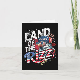 Carte Terre d'Aigle du Rizz Drôle de 4 juillet patriotiq