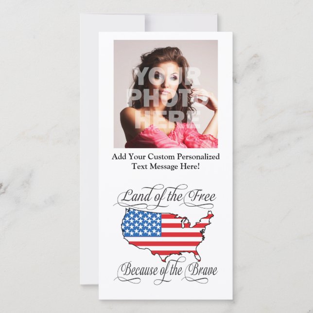 Carte Terre des Libres à cause du courageux patriotique  (Devant)