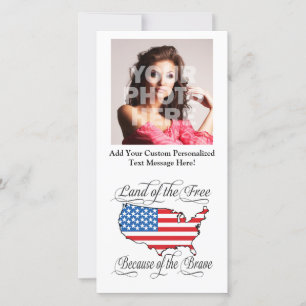 Carte Terre des Libres à cause du courageux patriotique 