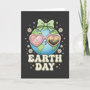 Carte Terre mignonne Kawaii Planète Lunettes de soleil e