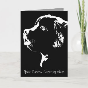 Carte Terre-Neuve Carte de chien personnalisée Ter